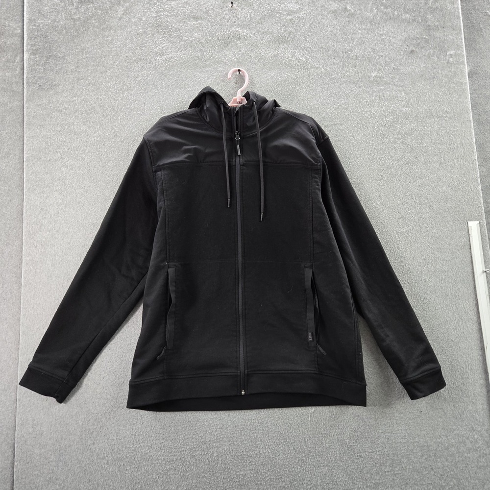 5.11 Men Jacket XL Black Plummet Hooded Activewear Zipper DWR Coated